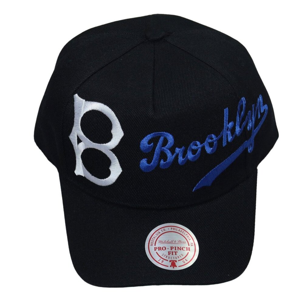 Mitchell & Ness Brooklyn Dodgers Structured Pro Pinch Fit Baseball Cap Hat NWT
